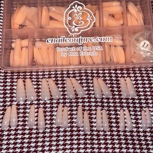 Nude Jelly Long Coffin Press On Nails